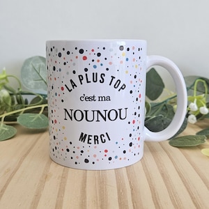 Taza de niñera - Regalo de niñera - Taza de agradecimiento de niñera - Maestro - ATSEM - Regalo de fin de año escolar - Bebé - Niño - MAM