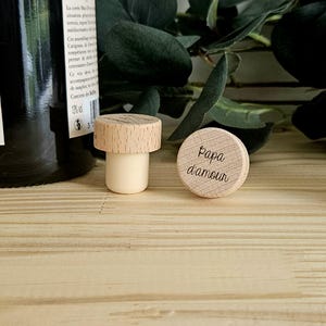 Tapón de botella de vino personalizado - Grabado - Amante del vino - Regalos - Fiestas - Bodas - Bautizos - Cumpleaños