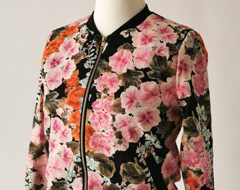 FENNA Blouson Jacke Blumen Rosa/Orange - Limitiert