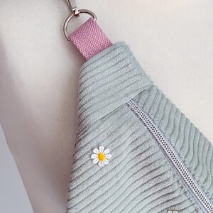 Pastell Cord Hipbag Bauchtasche Daisies - Rosa oder Mint image 16