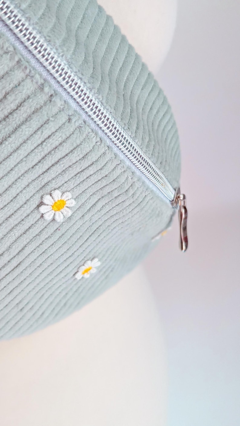 Pastell Cord Hipbag Bauchtasche Daisies - Rosa oder Mint image 15