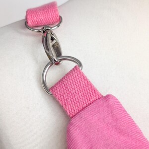 Zero Waste Patchwork Bauchtasche Pink/Gelb Cord Squares Einzelstück