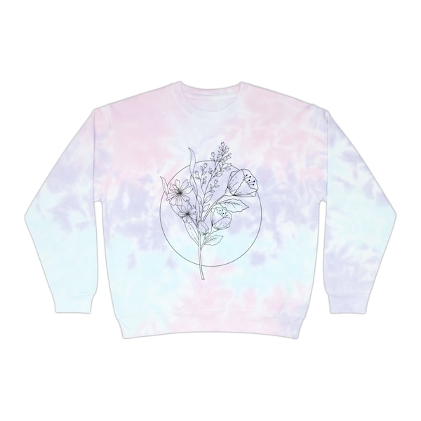 FLOWERS Unisex Batik Sweatshirt