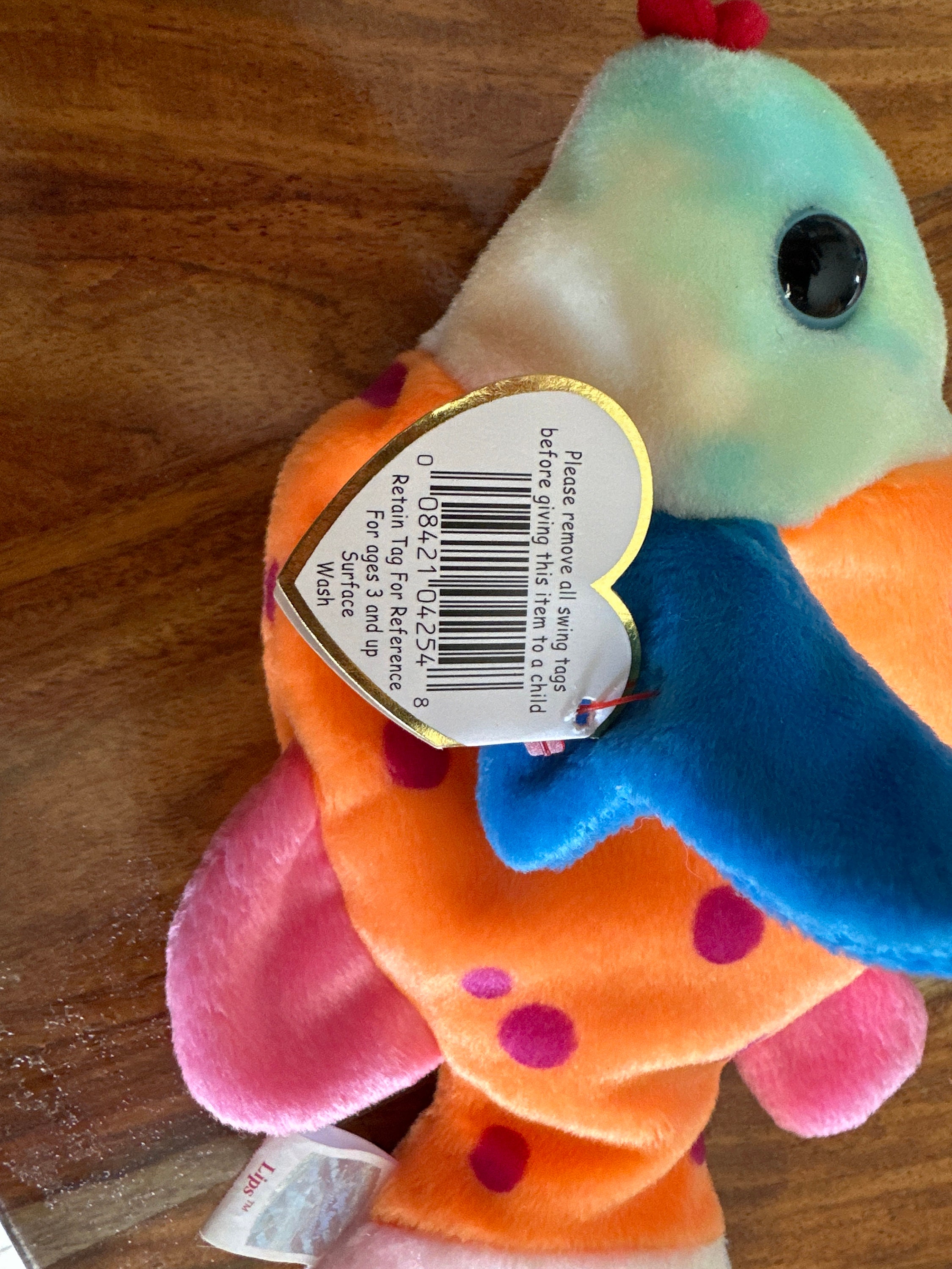 TY Lips Beanie Baby RARE With Tag Errors 4254 Multiple Tag Rarities. Etsy