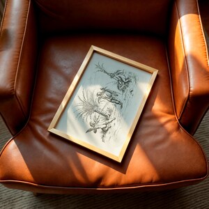 Digital wall 17 th century art, medieval print, wall art print for study, print for livingroom