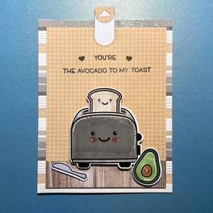 Avocado To My Toast Anniversary Card, Pop Out, Interactive, 3D, Boyfriend, Girlfriend, Wife, Husband, Spouse, Partner, Thinking of You, Cute