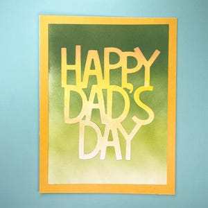 Carte de fête des pères heureuse, papa, je t'aime, fêter la paternité, pièce découpée à la main, papa, pour parent, pour grand-père, figure paternelle, nouveau papa, juin