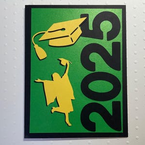 Carte de fin d'études 2025, diplômé, félicitations, pour enfant, lycée, collège, fête, pour ami, pour famille, pour nièce, pour neveu, félicitations, casquette