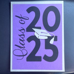 Cartão de formatura personalizável da turma de 2025, qualquer cor, formatura, parabéns, para criança, ensino médio, faculdade, festa, amigo, família, sobrinha, sobrinho