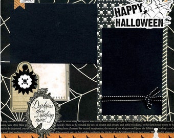 Happy Halloween - 12x12 Premade Scrapbook Page