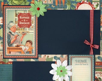 Happiness is Homemade - Premade Scrapbook Page