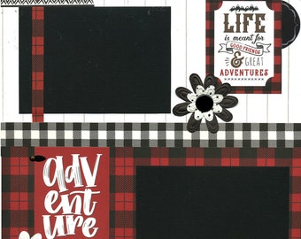 Adventure - 12x12 Premade Scrapbook Page