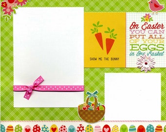 Hippity Hoppity - 12x12 Premade Easter Scrapbook Page
