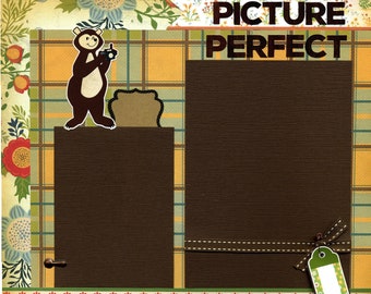 12x12 Premade Scrapbook Page - Picture Perfect