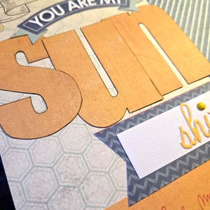 Premade Scrapbook Page - You Are My Sunshine - Etsy