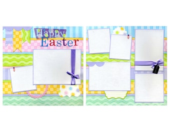 Happy Easter - Premade Scrapbook Page Set