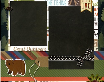 Adventure - 12x12 Premade Scrapbook Page