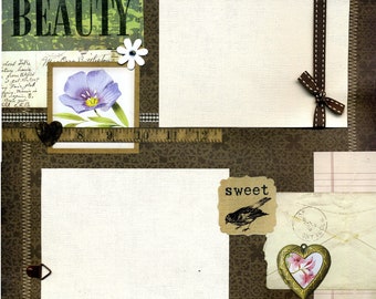 Beauty - Premade Scrapbook Page