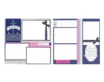 You Anchor Me - Two Coordinating 12x12 Pages