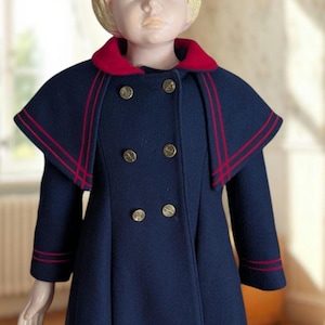 Vintage Rothschild Blue Childrens Coat - Childs size 4