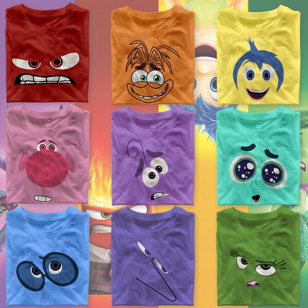 Inside Out Character Face Svg Etsy UK