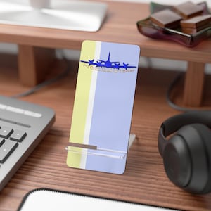 Phone Stand  |  P-3 Orion Naval Aviation Veteran Airplane Silhouette Mobile Display Stand for Cell Phones   |  Personalized Gift