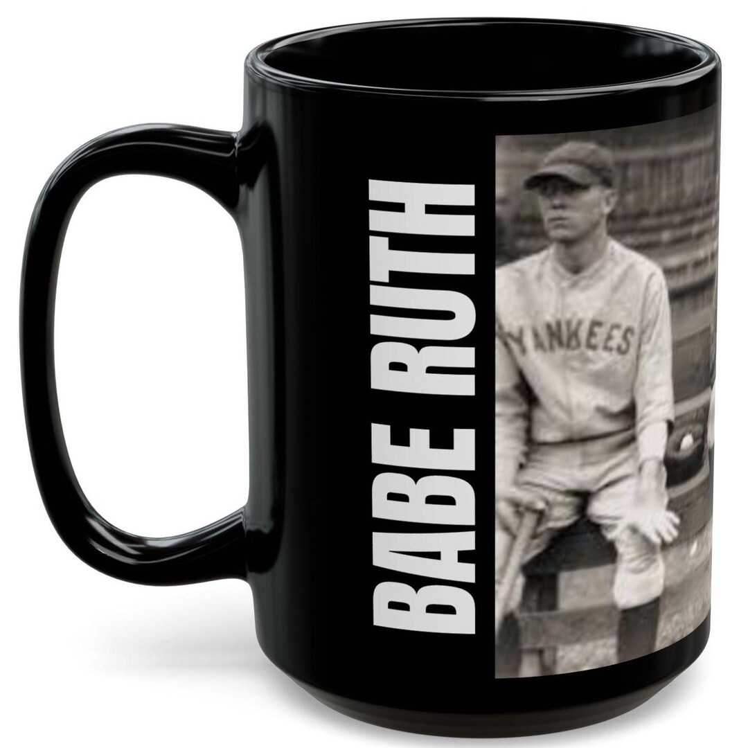 Mug, Vintage Babe Ruth Baseball Photo, Coffee Cup, Tea Mug, Sports Fan ...