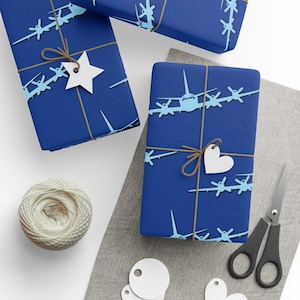 Papel de embrulho para aeronaves P 3 Orion, papel de embrulho para presente de aviador, presentes de avião militar, artigos para festa de amantes de avião, decoração de aniversário de piloto, aviação