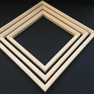 Float frame for 1/8&quot; panel unfinished   -  U pick sizes