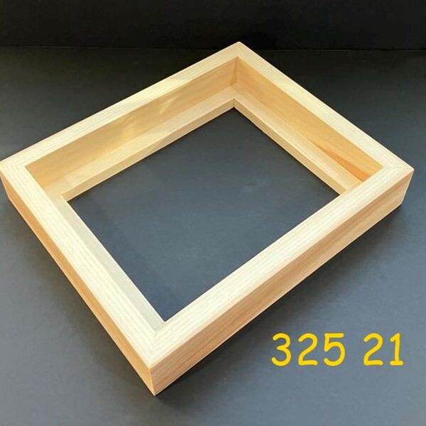 Float frame for 8x10 x 1 1/2"  canvas, unfinished  wood