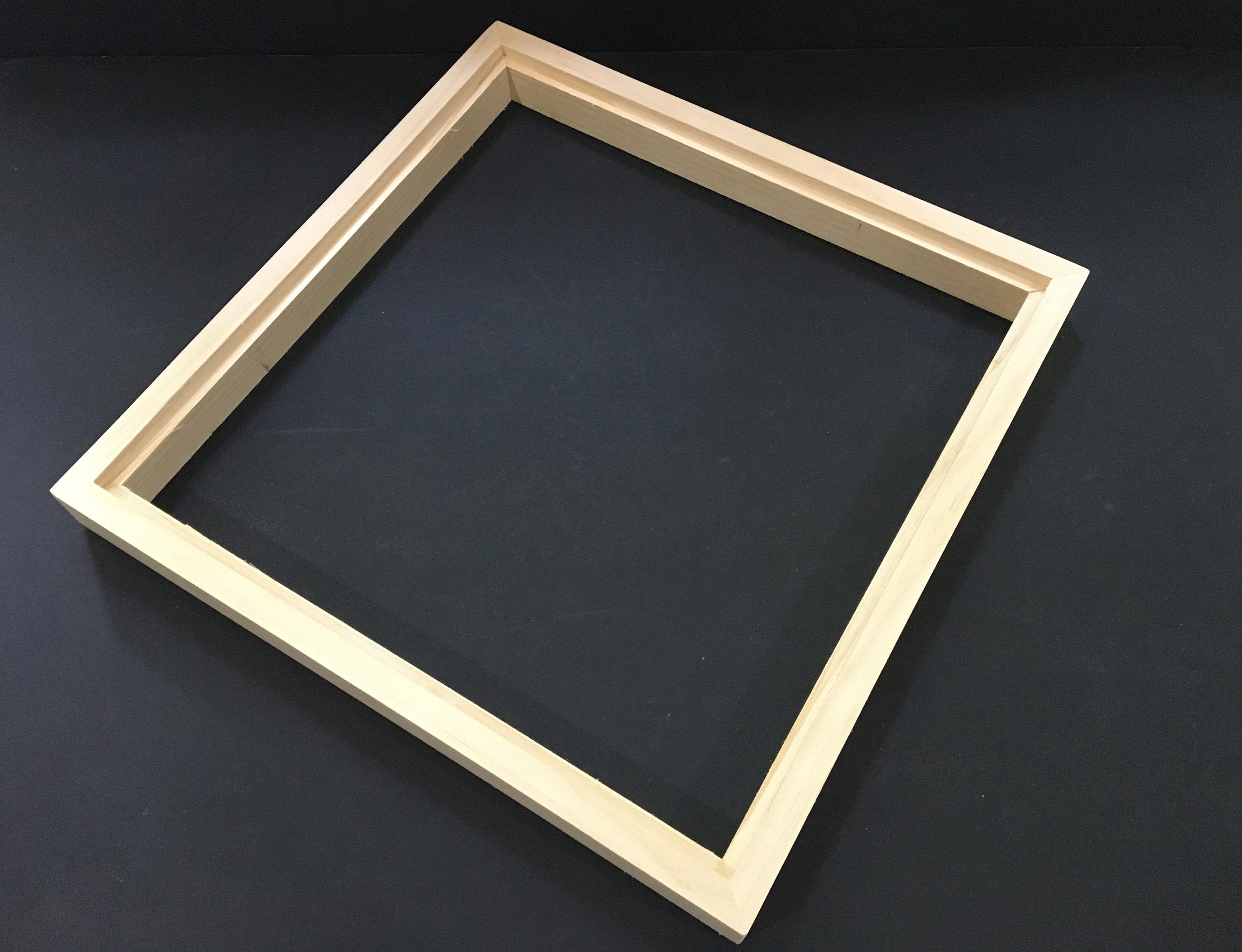 Illusions Floater Frame, 12x12 Black - 1-1/2 Deep