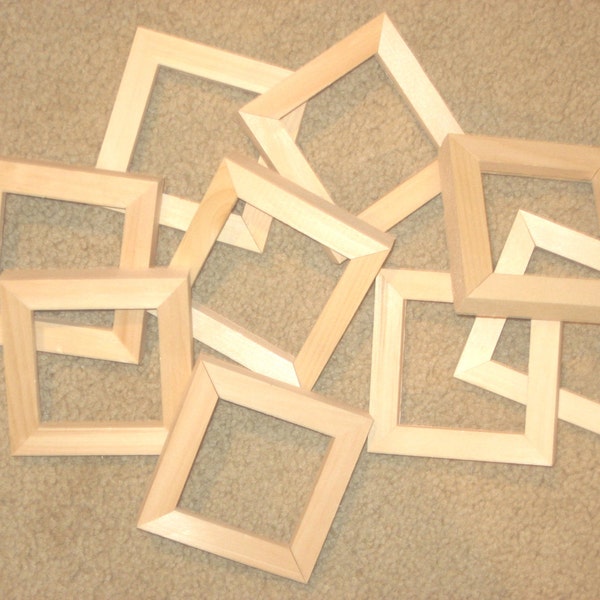 Unfinished  wood picture frames in lots of 6 in 5/8" wide moulding - U select size