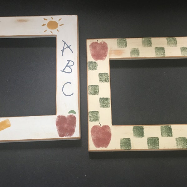 Stenciled frames used for Lizzie Kate designs (2)