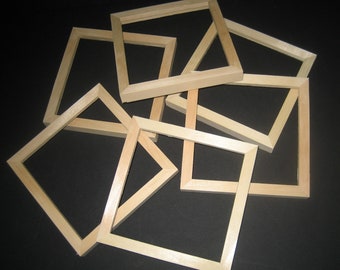 Picture frames   - unfinished - in quantities of six (6)  - U pick size