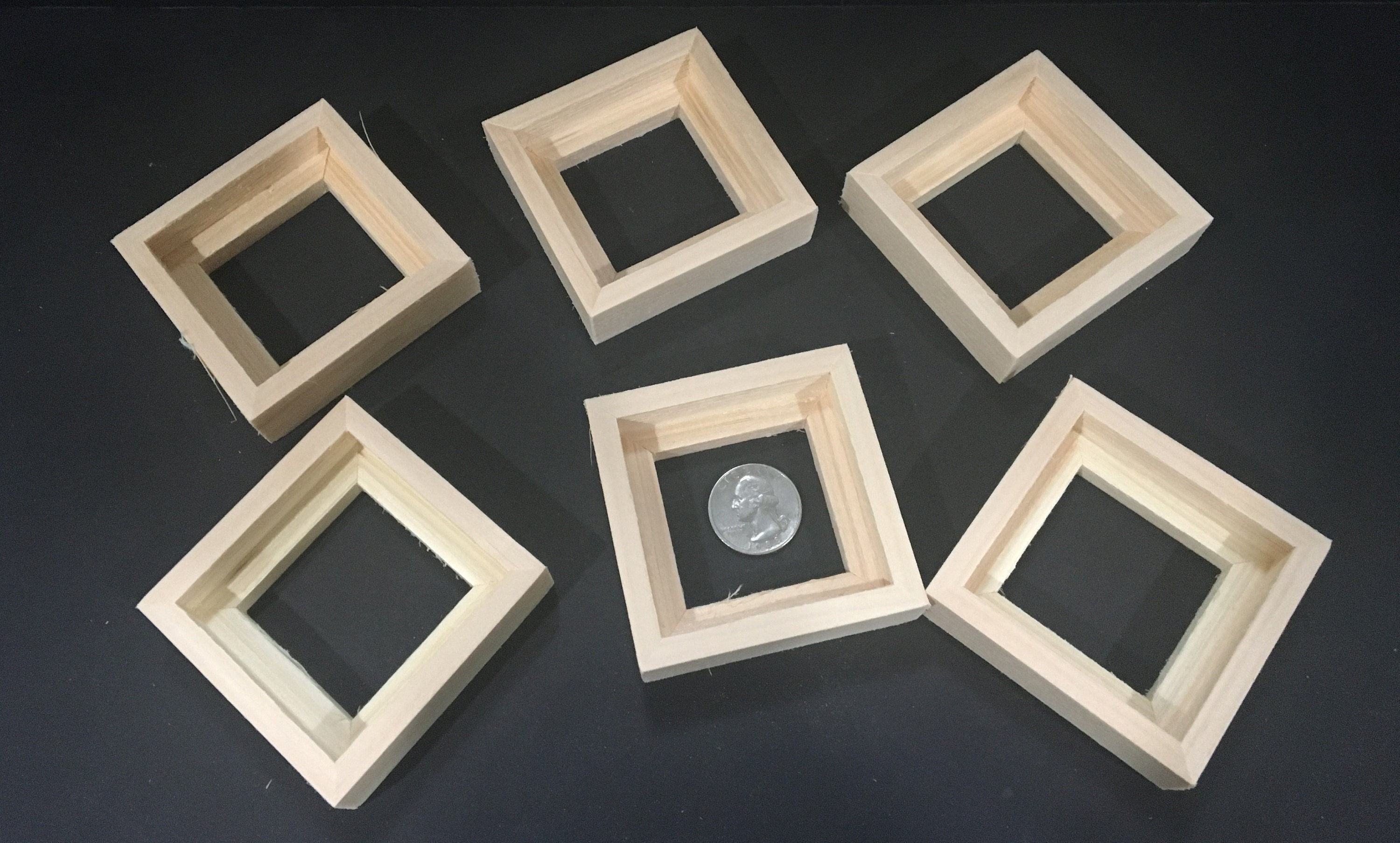 Float Frames for 4x4 X 1/2 Artwork Unfinished Wood 2 -  in 2023