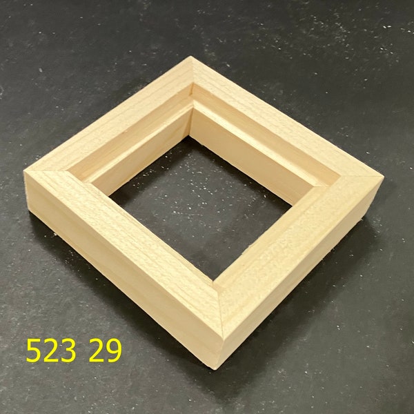 Float frame for 3x3 x 1/4" canvas or panel  - unfinished  wood   (1)