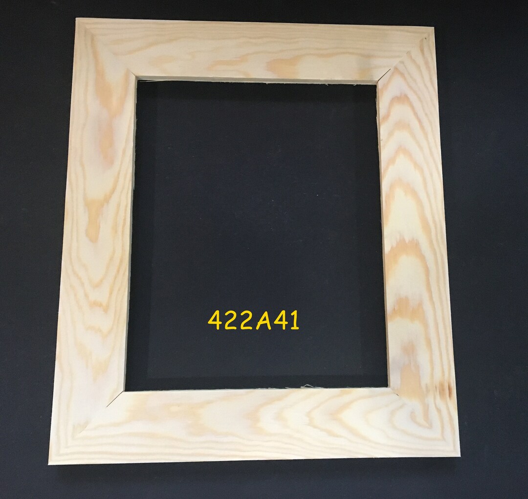 8x10 Unfinished Wood Picture Frame 2 Wide Moulding Etsy