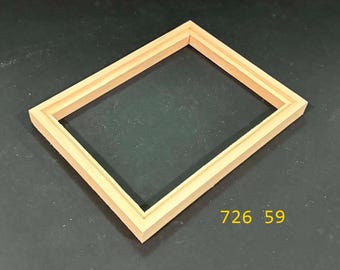 Float frame for 6x8 x 1/8" panel  - unfinished  wood