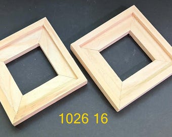 Marcos flotantes para baldosas o paneles de 4 1/4 x 4 1/4 x 1/4" (2)