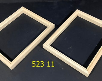 Float frames for 6x9 x 1/8" panels unfinished  wood   (2)
