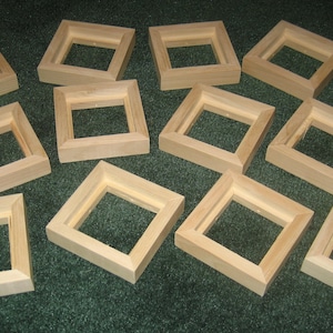 Mini float frames  for 1/2&quot; thick canvases  unfinished  - sets of 6 or 12 - U pick sizes & quantity