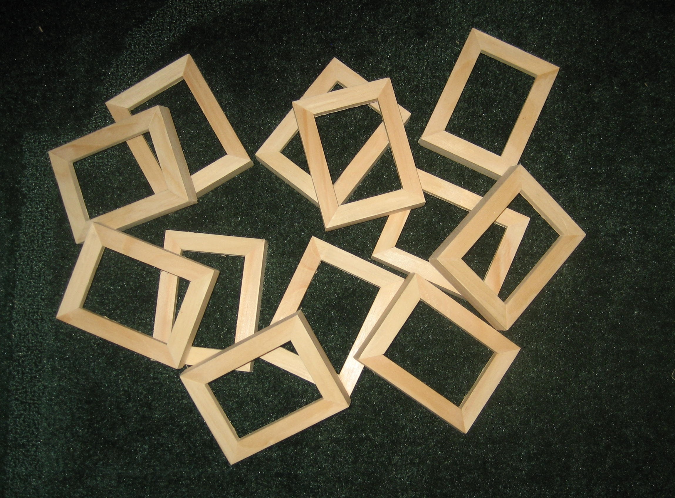 Aceo Picture Frames 12 Unfinished In 2 5 X 3 5 Size Etsy