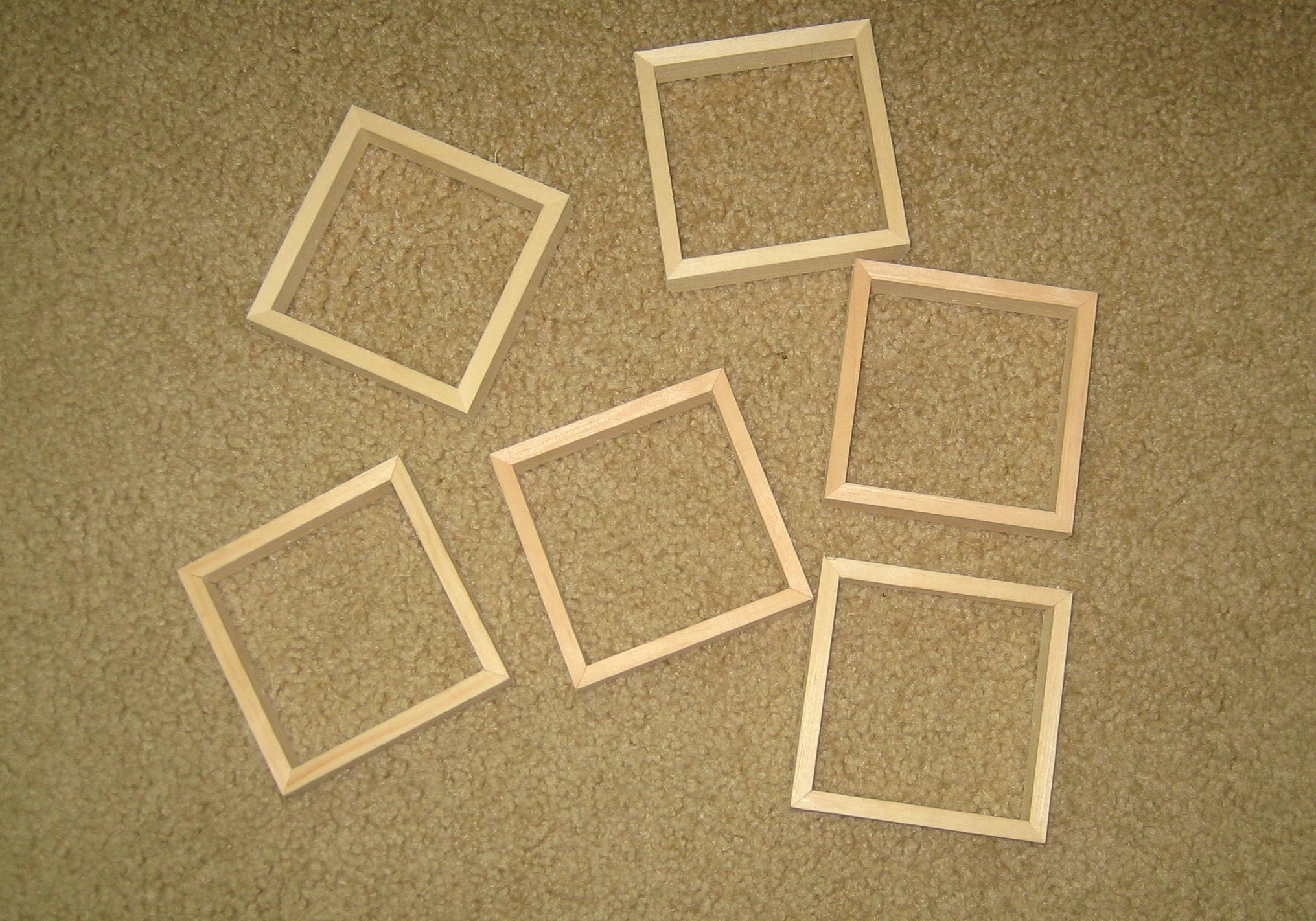 Mini 3x3 'box' frames unfinished Etsy
