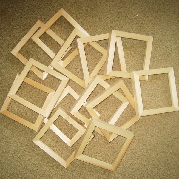 Unfinished Wood Frames Bulk Etsy
