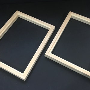 25 Wood Frames, No Hardware or Glass, Bulk Wood Frames, 5x10 Wood Frame, Unfinished  Wood Frames, Wood Crafts Supplies, DIY Wood Frames 