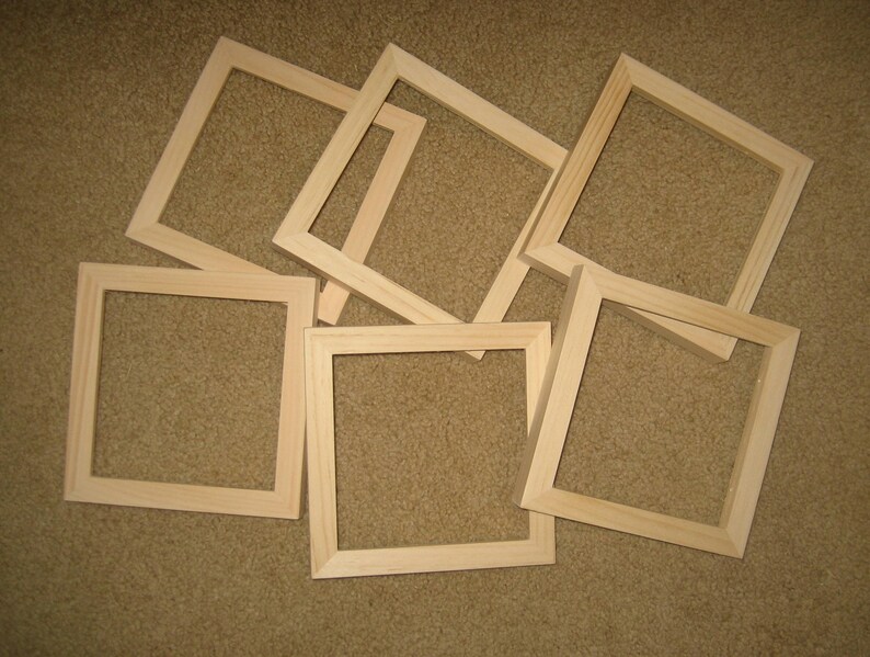 Frames 6 deep rabbet for 8x8 canvases unfinished wood Etsy
