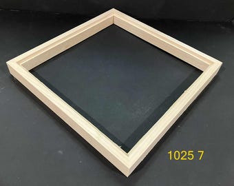 Float frame for 12x12x1/4"  panel  - unfinished  wood