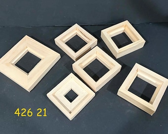 Grab bag of 3x3" float frames 6)