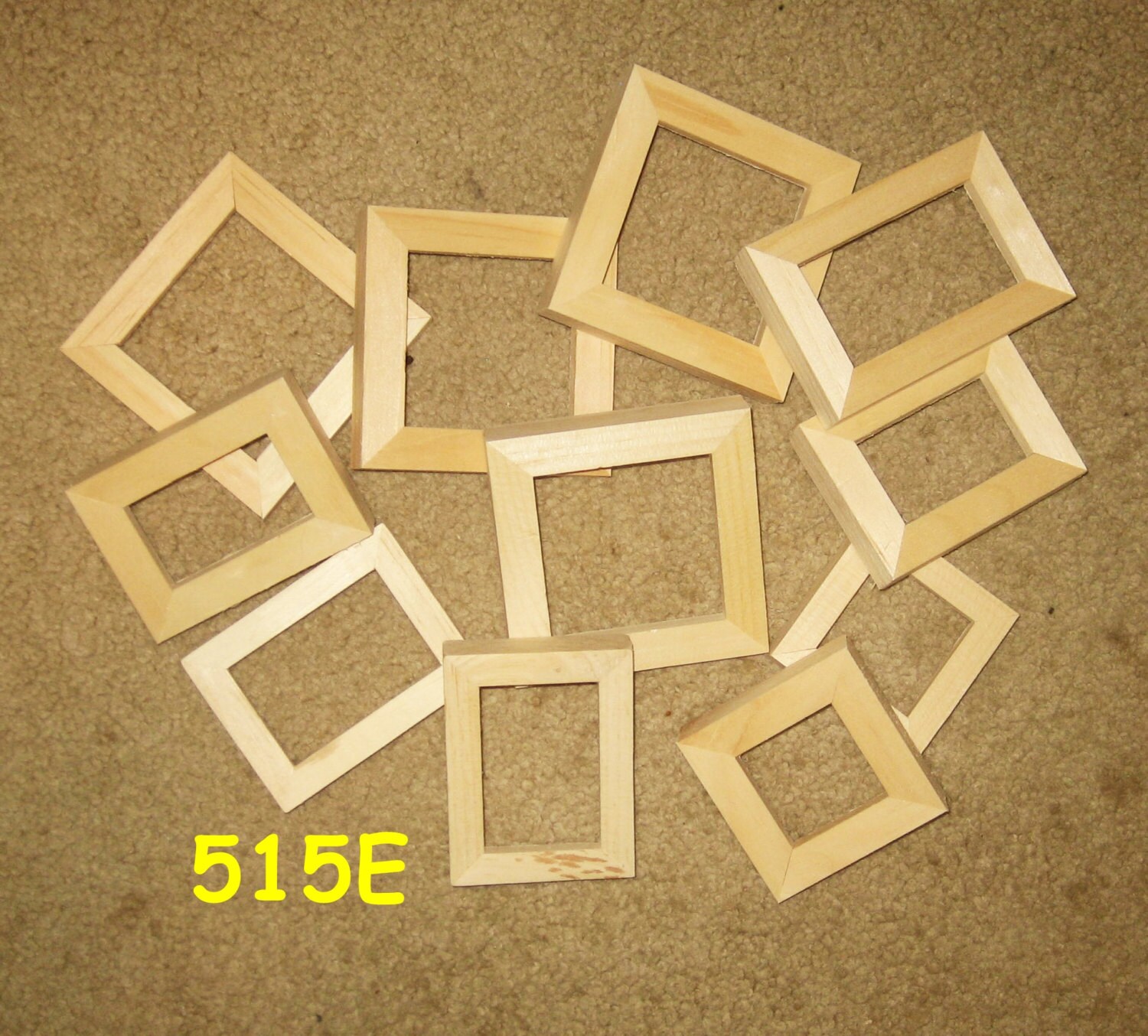 10 unfinished mini wood picture frames my no. 515E Etsy