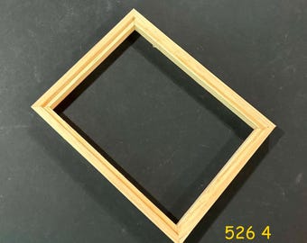 Float frame for 6x8 x 1/8" panel  - unfinished  wood